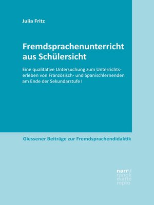 cover image of Fremdsprachenunterricht aus Schülersicht